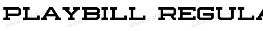 Playbill Regular字体转换